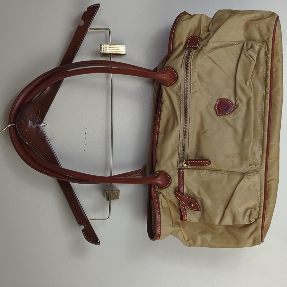 Felisi Nylon Bag with Leather Trim